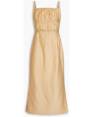 Rejina Pyo Nym Lyocell-blend Voile Midi Dress - Natural