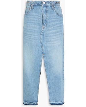 Maje Chain-Embellished Denim Maxi Skirt - Blue