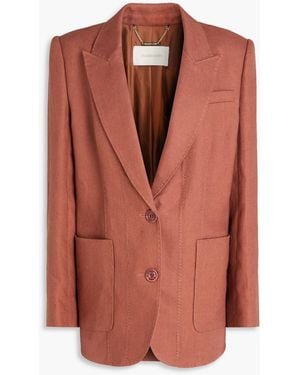 Zimmermann Linen Blazer - Brown