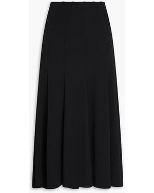 Theory Stretch-jersey Midi Skirt - Black
