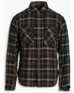 Rag & Bone Checked Cotton-Jacquard Shirt - Black