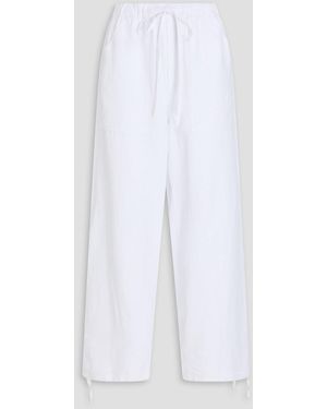 Rag & Bone Adina Woven Wide-Leg Trousers - White