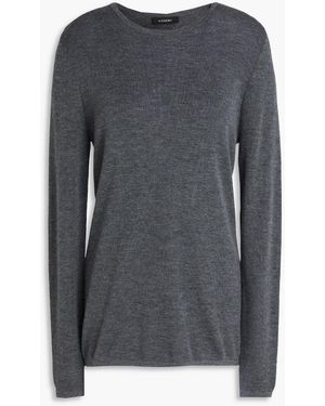 A.Emery Pullover "charlie" aus merinowolle - Grau