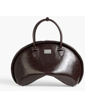 Acne Studios Bowlina Textured-Leather Tote - Brown