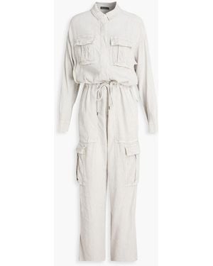 James Perse Linen-Blend Jumpsuit - White
