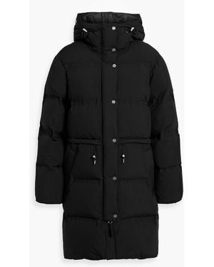 Aztech Mountain Galena Quilted Shell Hooded Down Coat - Black