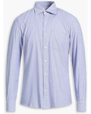 Slowear Glanshirt Striped Cotton Shirt - Blue