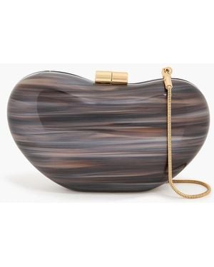 Jonathan Simkhai Box-clutch "shadow" aus acryl - Grau
