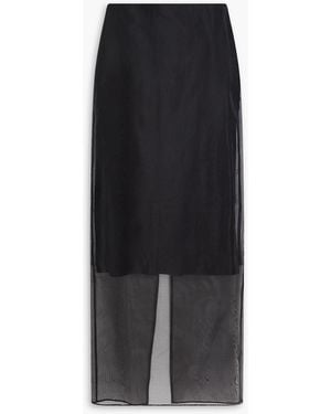 Rag & Bone Annabet Organza Maxi Skirt - Black