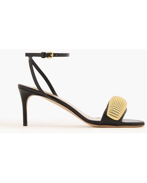 JW Anderson Embellished Leather Sandals - Black