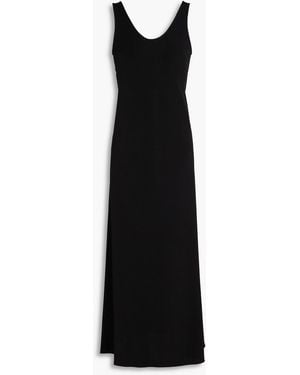 A.Emery Esther Crepe Midi Slip Dress - Black