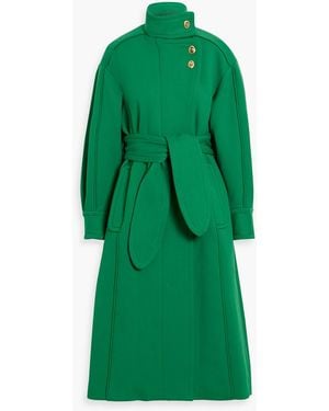 Zimmermann Belted Twill Coat - Green