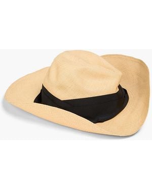 Sensi Studio Sonnenhut aus toquilla-stroh mit ripsbandbesatz - Natur