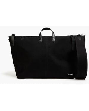 Jacquemus Le Sac À Linge Canvas Weekend Bag - Black