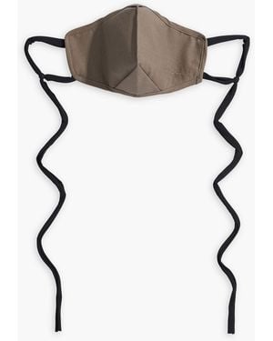 Rick Owens Cotton-Poplin Face Mask - Natural