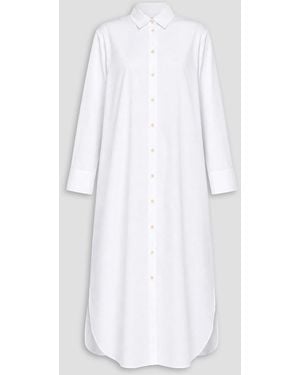 Palmer//Harding Cotton-Blend Poplin Maxi Shirt Dress - White