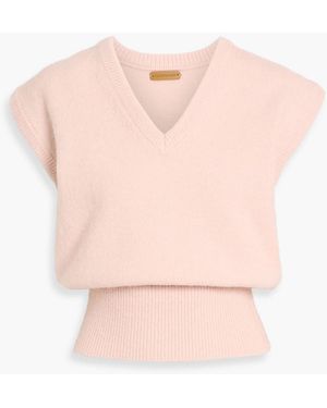 LE17SEPTEMBRE Brushed Knitted Vest - Pink