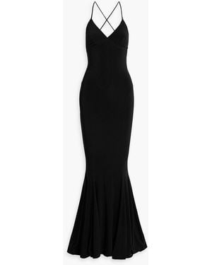 Norma Kamali Stretch-Jersey Gown - Black