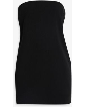 16Arlington Blaise Strapless Satin-paneled Crepe Mini Dress - Black