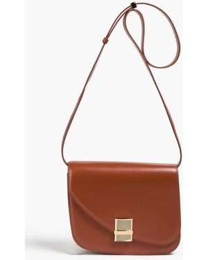 Ferragamo Fiamma Leather Cross-Body Bag - Brown