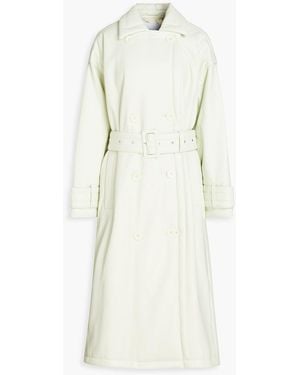 Stand Studio Emily trenchcoat aus kunstleder - Weiß