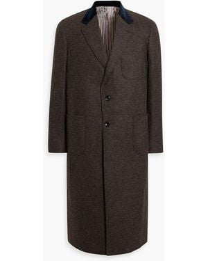 Thom Browne Wool-Tweed Coat - Black