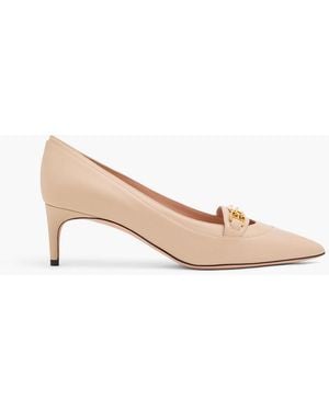 Bally Daika 55 Glossed-Leather Court Shoes - Pink