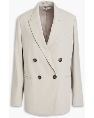 Vince Double-breasted Crepe Blazer - White