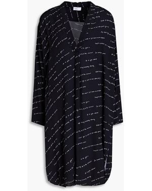 Rosetta Getty Bedruckte tunika aus crêpe - Blau