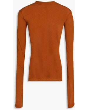 BITE STUDIOS Cotton-jersey Top - Brown
