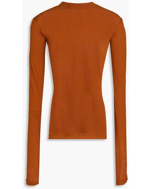 BITE STUDIOS Cotton-jersey Top - Brown