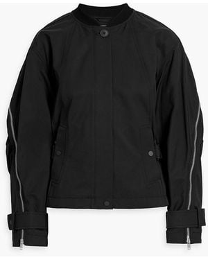 3.1 Phillip Lim Zip-Detailed Cotton-Blend Twill Jacket - Black