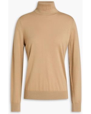 Theory Wool Turtleneck Sweater - Natural