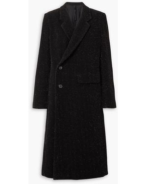 Petar Petrov Metallic Ribbed Corduroy Coat - Black