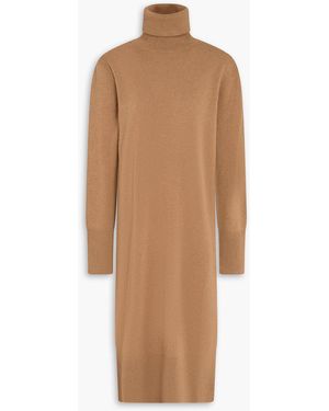 JOSEPH Cashmere Turtleneck Dress - Brown