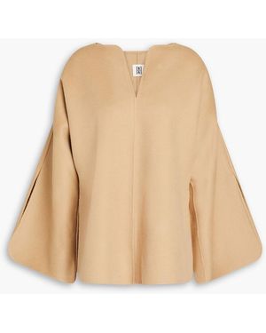By Malene Birger Calias Brushed Wool-felt Top - Natural