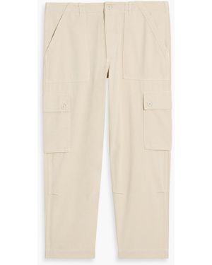 Officine Generale Kyan Tapered Cotton-Twill Cargo Pants - Natural
