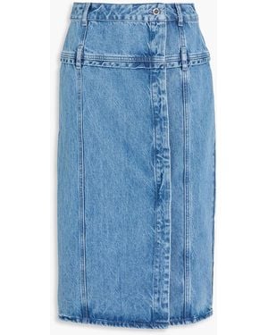 Stine Goya Denim Midi Skirt - Blue