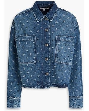 Rag & Bone Jaiden Distressed Denim Jacket - Blue