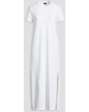 James Perse Cotton-Blend Jersey Midi Dress - White