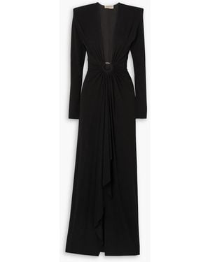 Alexandre Vauthier Embellished Stretch-jersey Gown - Black