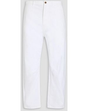 Nili Lotan Carpenter Cropped Cotton-Blend Twill Trousers - White