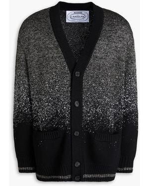 Missoni Sequin-embellished Metallic Knitted Cardigan - Black