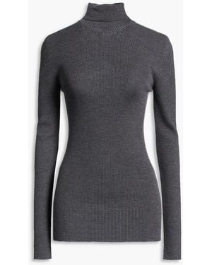 Wardrobe NYC Rollkragenpullover aus gerippter wolle - Schwarz