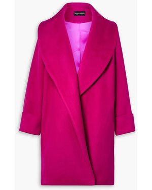 Sergio Hudson Wool And Cashmere-blend Coat - Pink