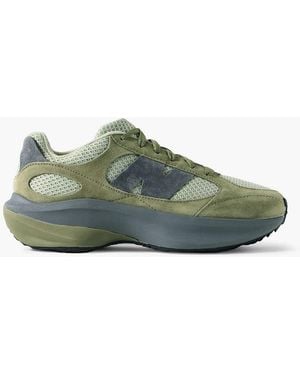 New Balance Wrpd Runner Suede And Mesh Sneakers - Green