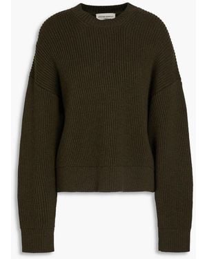 Officine Generale Mimy Ribbed Wool Jumper - Green