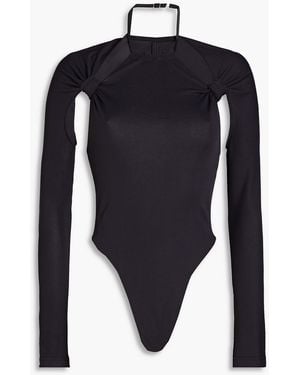 Jacquemus Nodi body aus jersey mit knotendetail und cut-outs - Blau