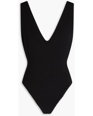 Victoria Beckham Stretch-knit Bodysuit - Black