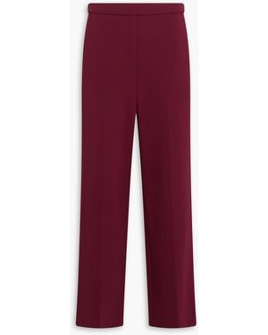 Theory Crepe Wide-Leg Trousers - Red